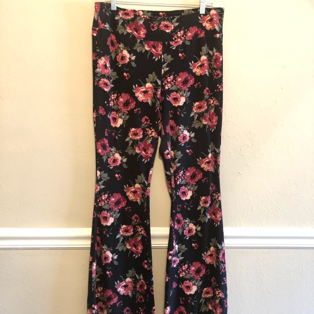 Floral Flare Pants